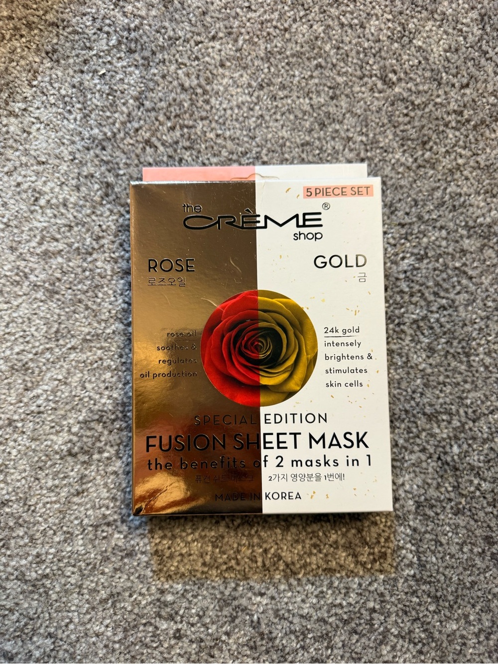 Rose & Gold Fusion Sheet Mask - Rose/Gold